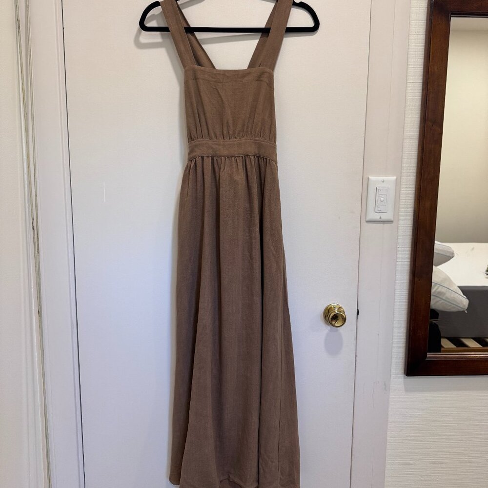Rachel Pally Linen Lian Dress in hazelnut olive color size 2 NWT